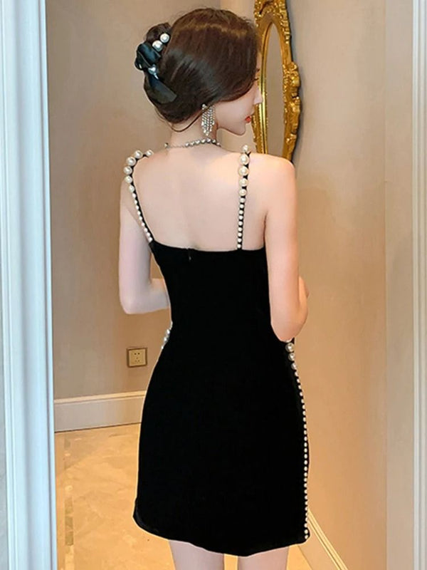 Black Pearl Lined Dress
