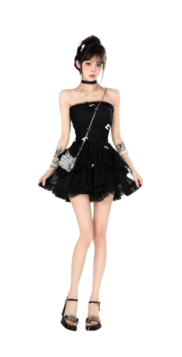 Black Mini Babydoll Dress