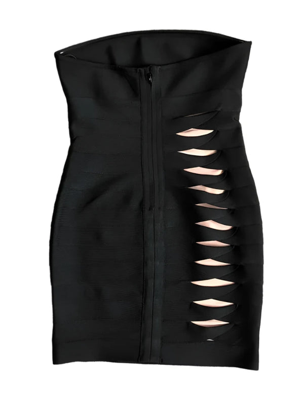 Black Mini Dress Cut Out