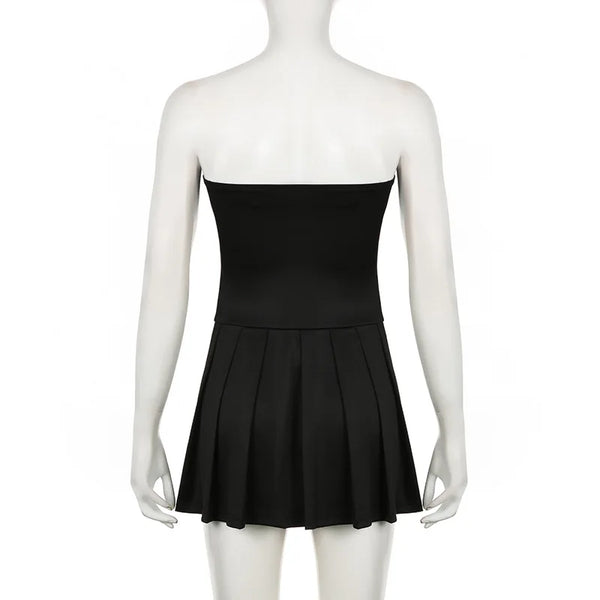 Black Mini Dress With Bow