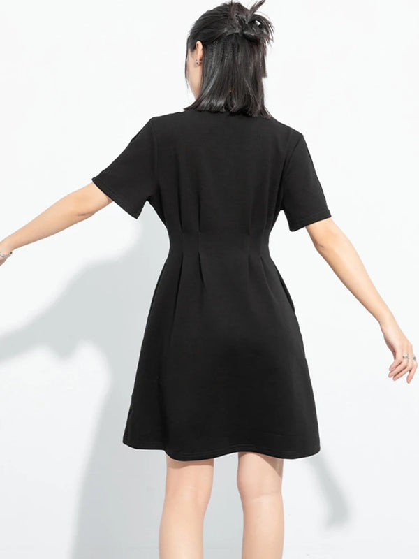 Black Mini Shirt Dress