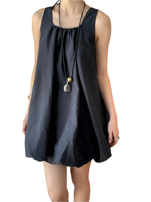 Black Sleeveless Mini Dress