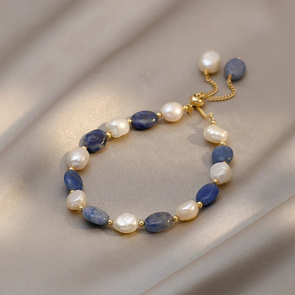 Blue Pearl Bracelet