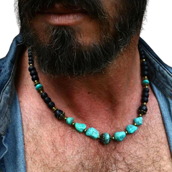 Bohemian Pearl Men Necklace