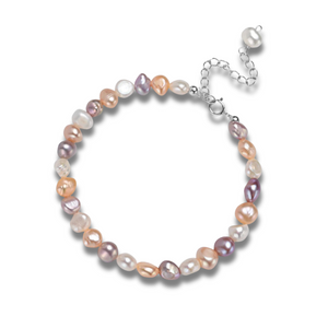 Candy Mix Color Pearl Baroque Bracelet