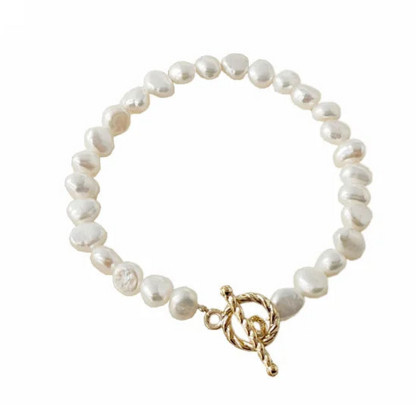 Baroque Pearl Bracelet Bangle