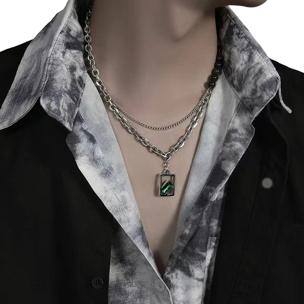 Charm Mens Necklace Pearls