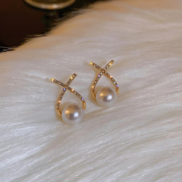 Earrings With Pearl Drops