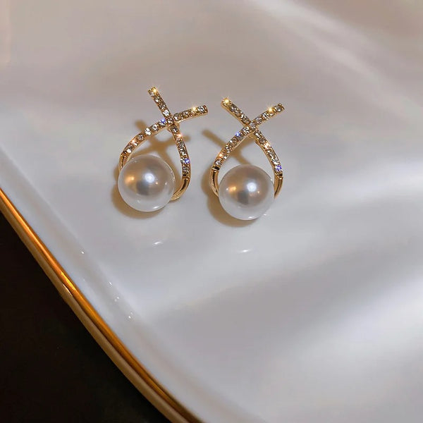 Earrings With Pearl Drops