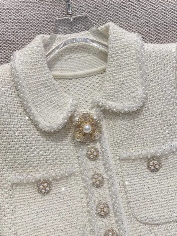 Embellished Pearl Dress