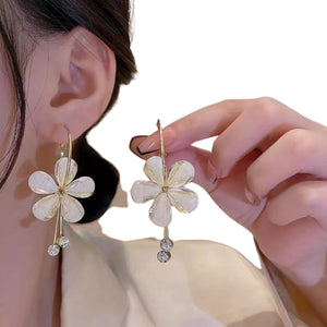 Fashion Flower Trend Exquisite Pearl Drop Earrings