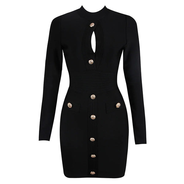 Long Sleeve Bodycon Mini Dress