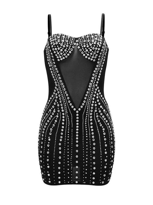 Party Club Rhinestones Pearl Dress