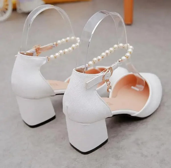 Pearl Ankle Heels