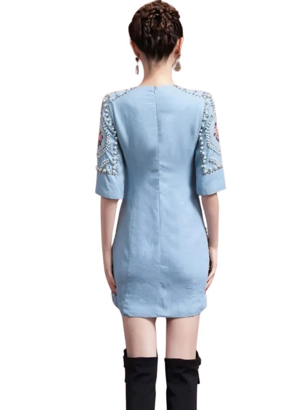 Pearl Embroidery Dress