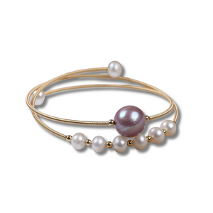 Pearl Bracelet With Heart Charm