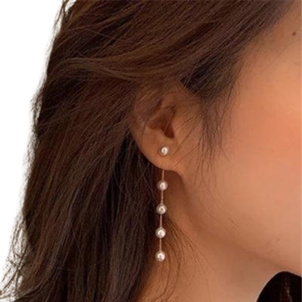 Pearl Earrings Long Drop