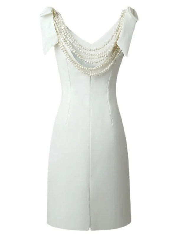 Pearl back dress