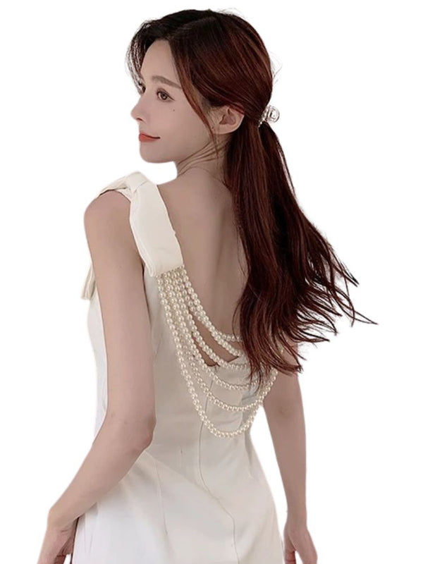 Pearl back dress