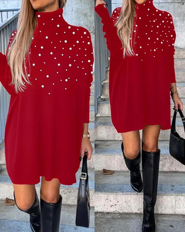 Pearl dress long sleeve