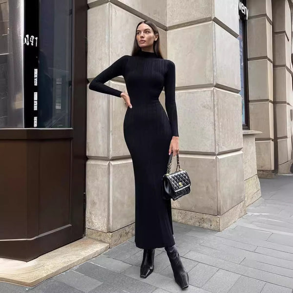 Long Sleeve Bodycon Maxi Dress