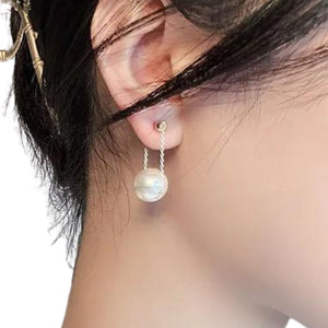 Simple Elegant Pearl Drop Earrings