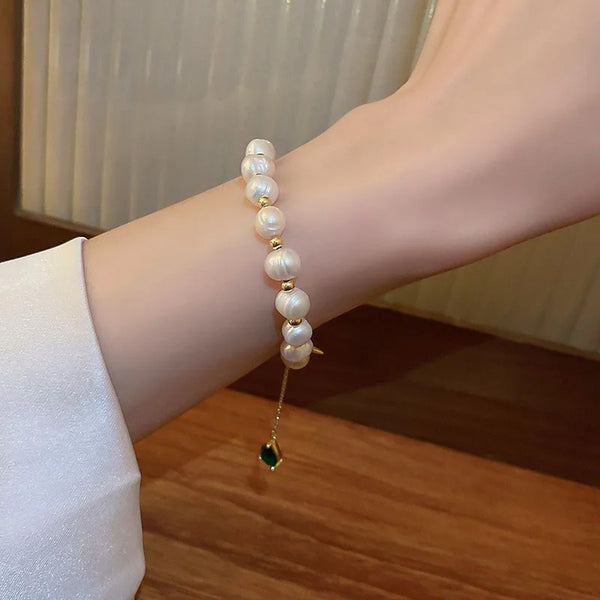 Simple Pearl Bracelet Bangle