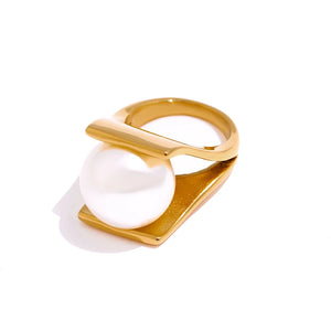 Big Pearl Ring for Women