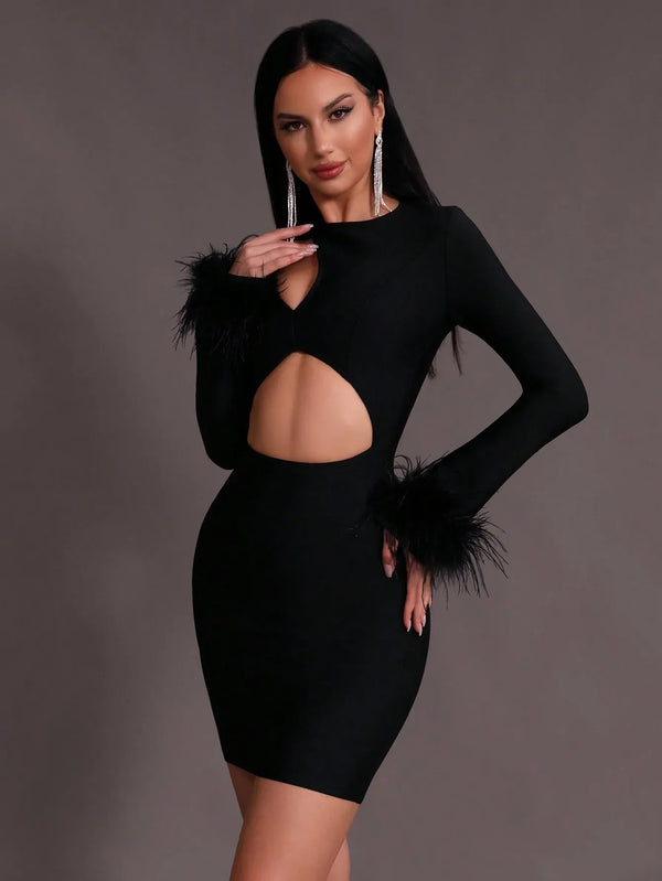 Black Bodycon Mini Dress