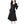 Black Long Sleeve Midi Dress