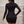 Black Long Sleeve Mini Party Dress