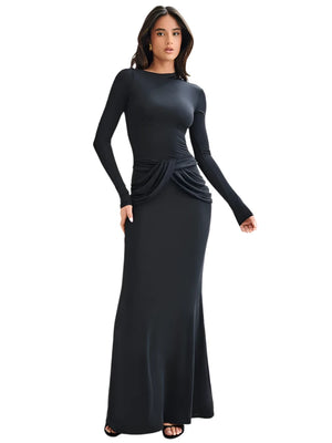 Black Long Sleeve Party Dress