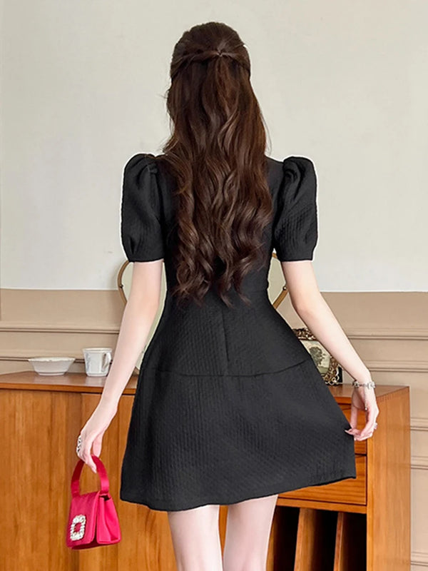 Black Mini Dress A Line 