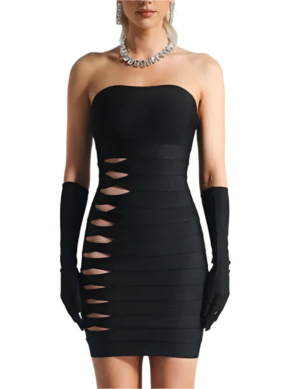 Black Mini Dress Cut Out