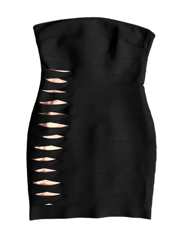 Black Mini Dress Cut Out