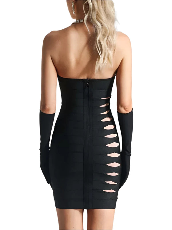 Black Mini Dress Cut Out