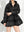 Black Mini Dress Style Puffer Jacket