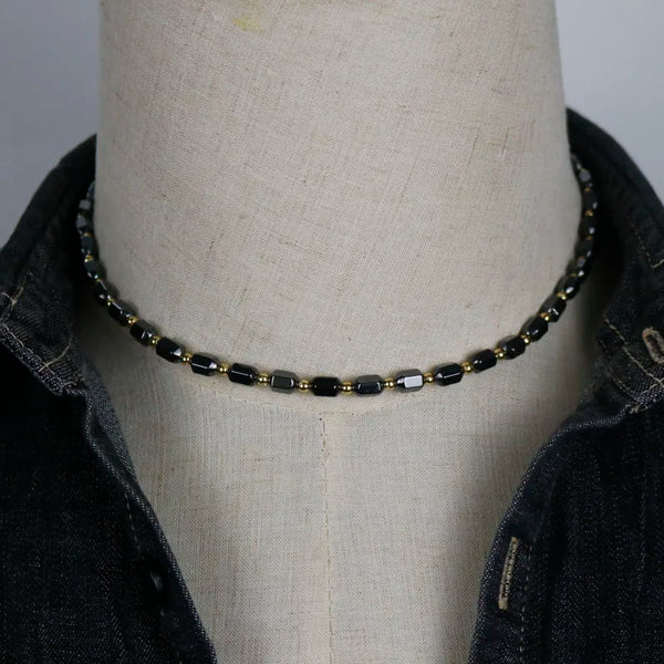 Black Pearl Mens Necklace