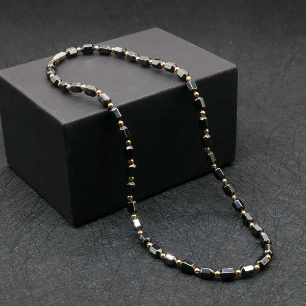 Black Pearl Mens Necklace