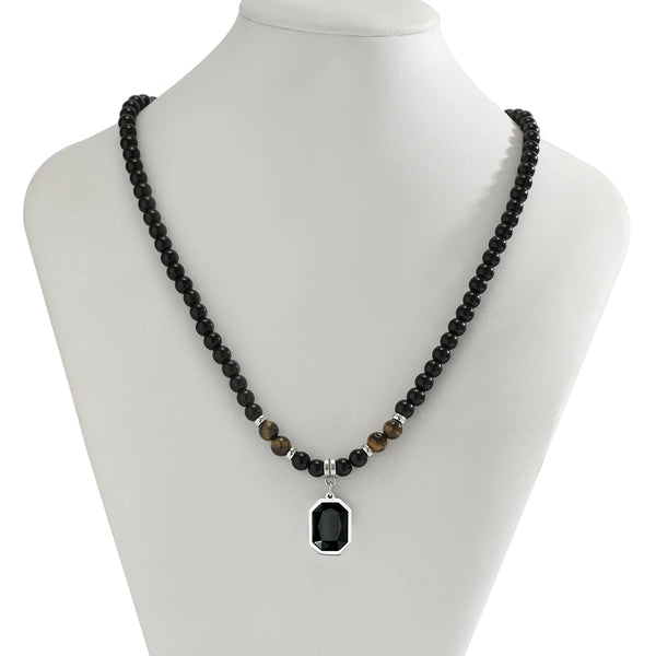 Black Pearl Necklace Men