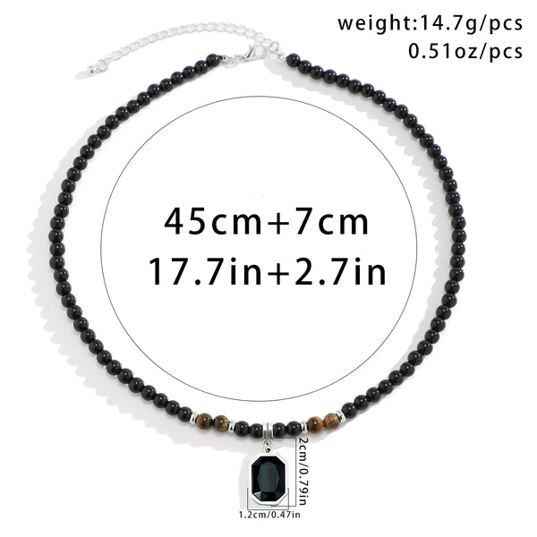 Black Pearl Necklace Men