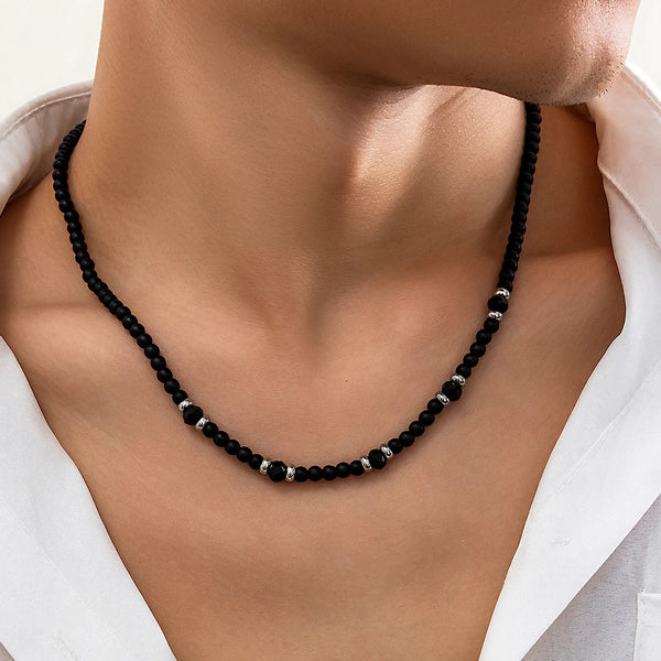 Black Pearl Necklace Mens