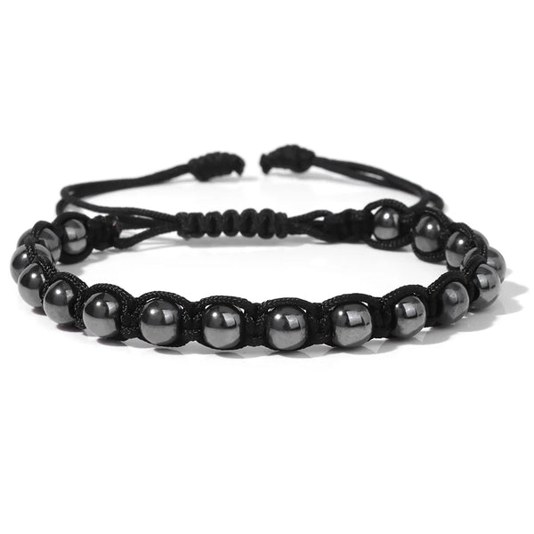 Black Rope Pearl Bracelets