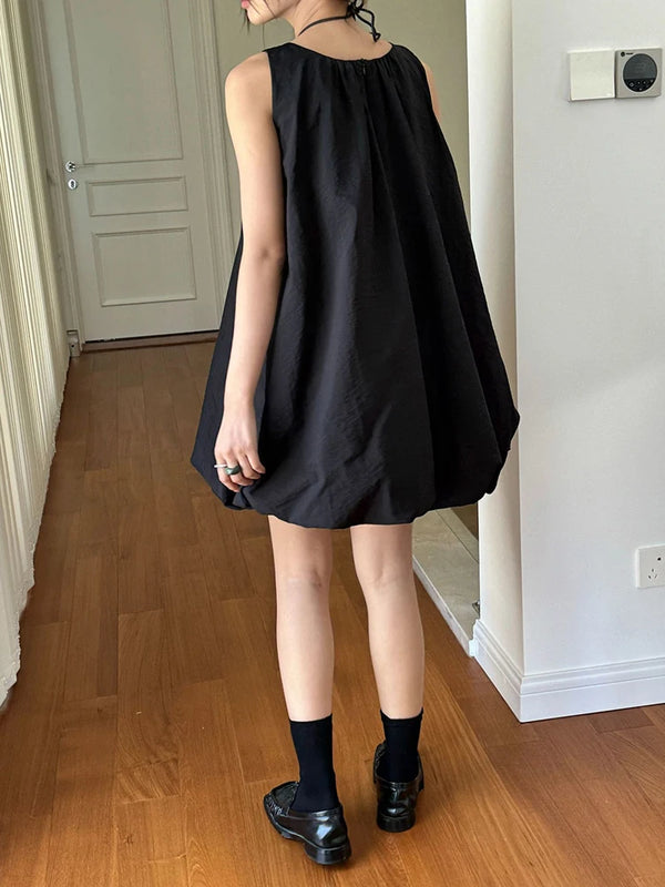 Black Sleeveless Mini Dress