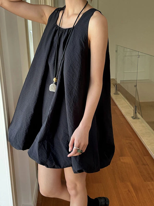 Black Sleeveless Mini Dress