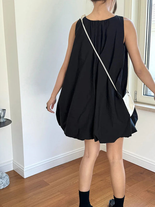 Black Sleeveless Mini Dress