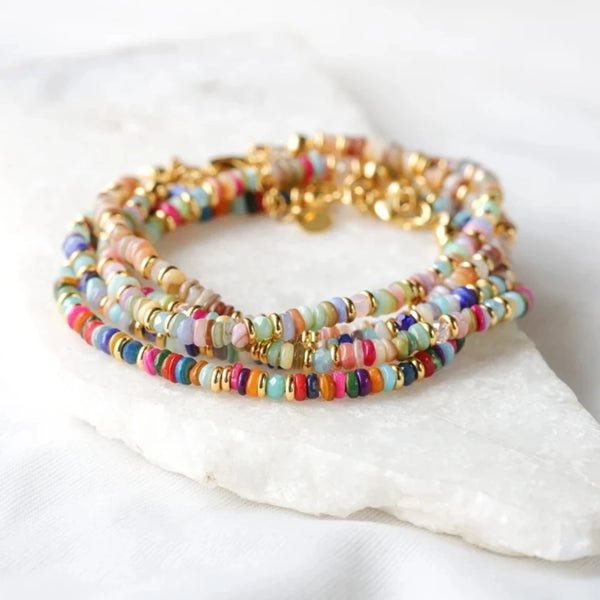 Boho Colorful Pearl Bracelets