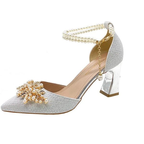 Bridal Pearl Heels