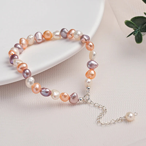 Candy Mix Color Pearl Baroque Bracelet