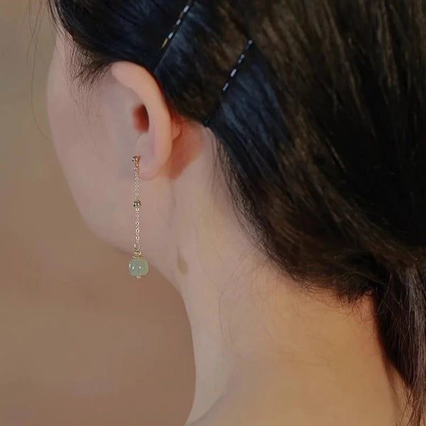 Chinese Style Pearl Earrings Drop